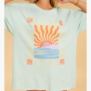 Billabong Salty Blonde Easy Shores Oversized T-Shirt